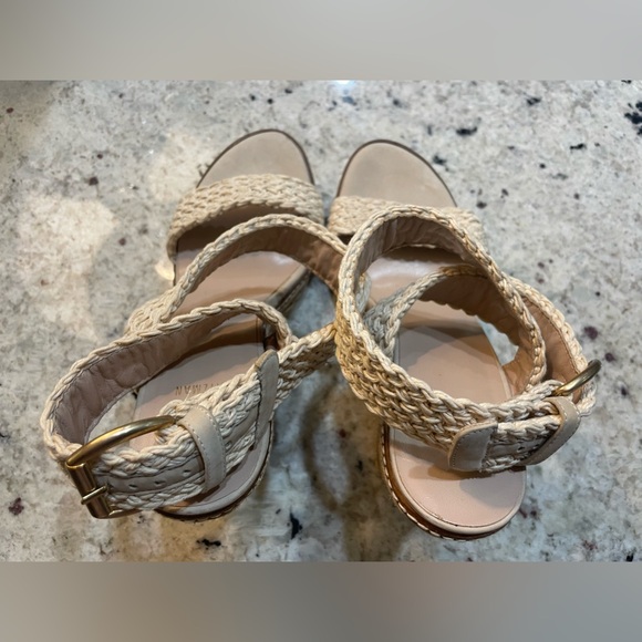 STUART WEITZMAN JUTE WEDGE SANDALS SIZE 9M - Picture 14 of 16